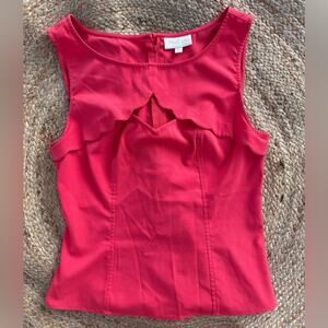 ModCloth Women’s Sz Medium Coral Sleeveless Blouse Top